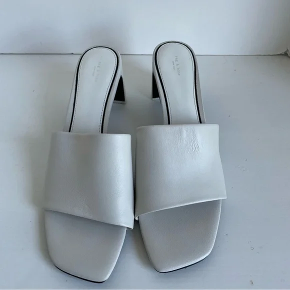 rag & bone Cream Mules - Picture 4 of 10